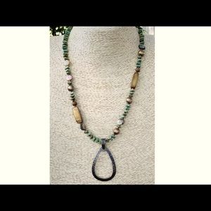 Silpada  Howlite Pearl Sterling Silver 925 Necklace